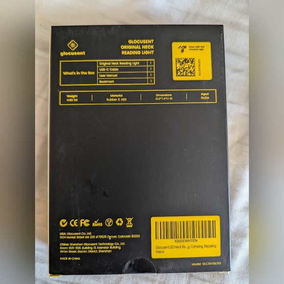 Glocusent Neck Reading Light NWT - Picture 2 of 4